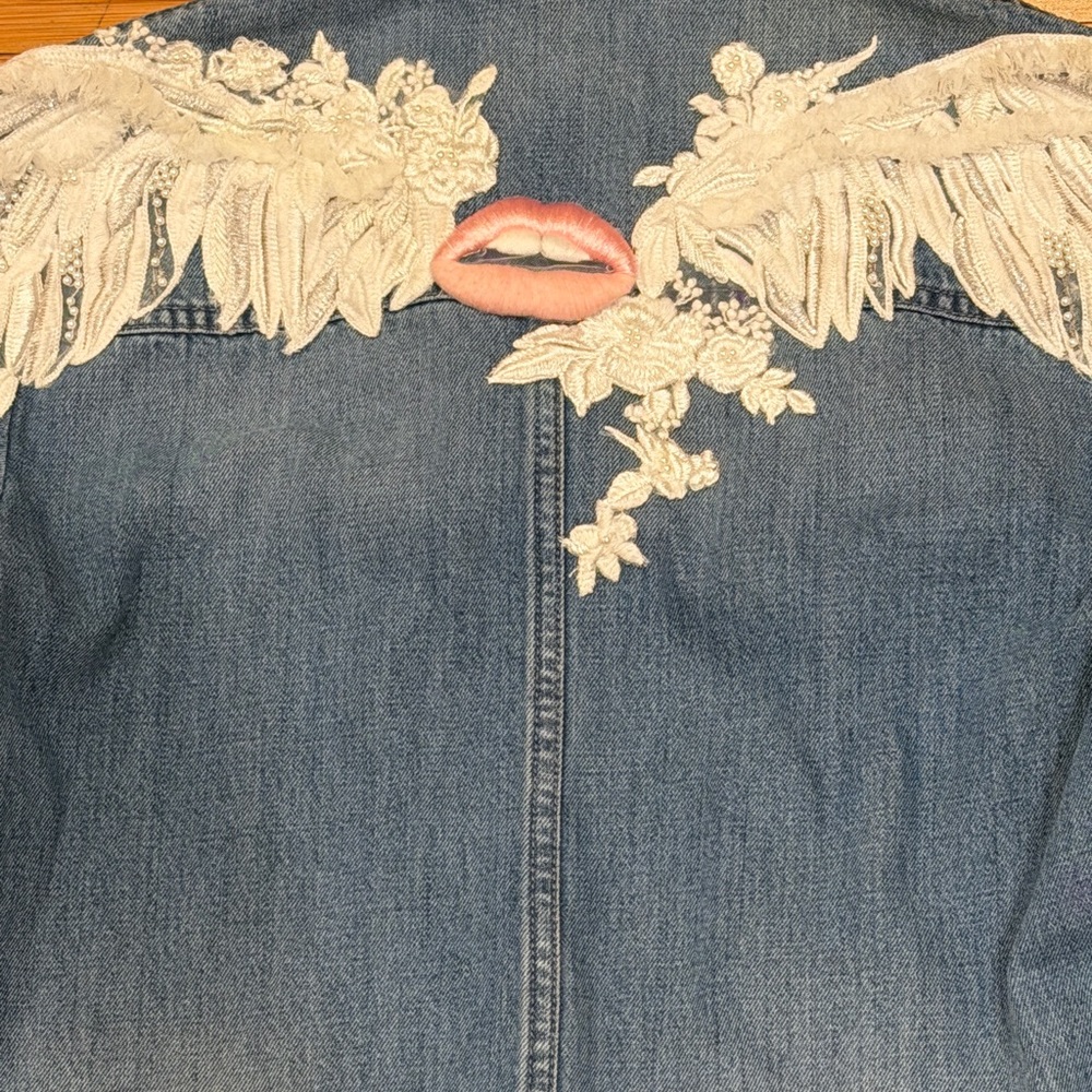 Miss Sixty Angel Collection Playsuit rare Y2K vintage romper embellished Small - Picture 7 of 12